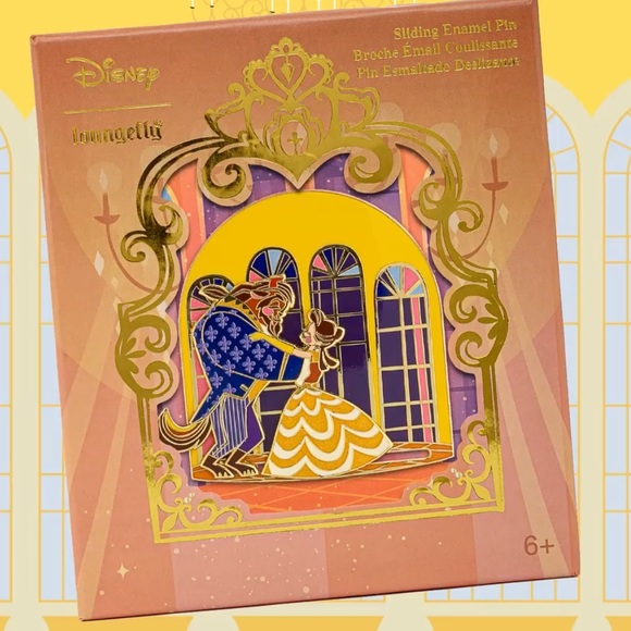 Loungefly Accessories - SOLD ❌ Loungefly Beauty and the Beast Sliding Enamel Pin